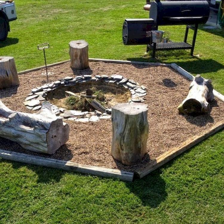 33+ Simple DIY Fire Pit Ideas for Backyard Landscaping ...