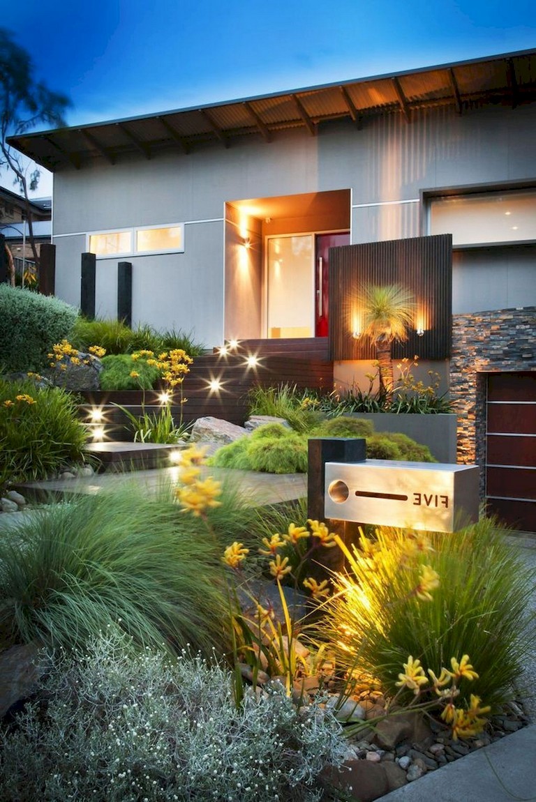 23+ Cool Modern Front Yard Landscaping Ideas - Page 14 of 24
